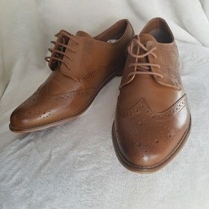 Asos Wide Fit Leather Brogues